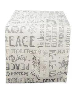 Рождественский коллаж дорожка Design Imports, серебро