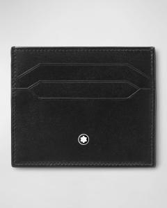 Мужская кожаная визитница Meisterstuck Montblanc, цвет Black