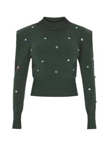 Пуловер faina Pullover, темно-зеленый