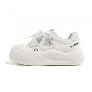 HUANQIU Женские скейтерские кеды low top из синтетической кожи, устойчивые к истиранию, легкие и дышащие