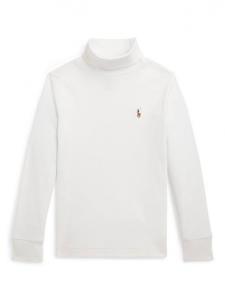 Детский хлопковый водолазка-пуловер Ralph Lauren, Deckwash White