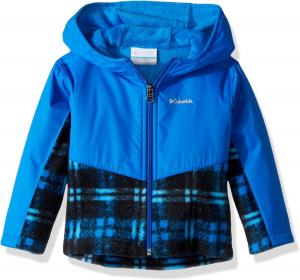 Толстовка Columbia baby-boys Steens Mt Overlay, Super Blue Lumberjack Plaid