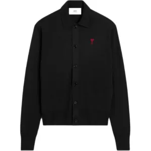 Ami Paris Ami De Coeur Кардиган вязаный AMIPARIS, черный