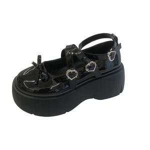Туфли Мэри Джейн на платформе 5 см Xingdiman, черные
