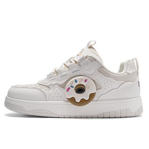 Crayon Shinchan Скользоустойчивые износостойкие дышащие низкие скейтерские кеды унисекс Vanilla Donut (Коробка), цвет Vanilla Donut (Box)