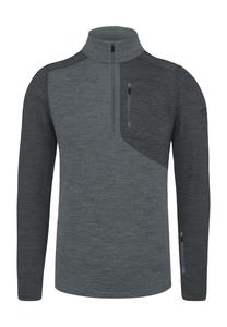 Мужская куртка из шерсти мериноса с длинным рукавом и молнией 1/4 «Милдура» normani, серый