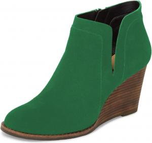 Женские ботильоны на высоком каблуке YDN с клиновидной подошвой, заостренным носком, на молнии по бокам, зимние сапоги, размеры 4-15 US, Green