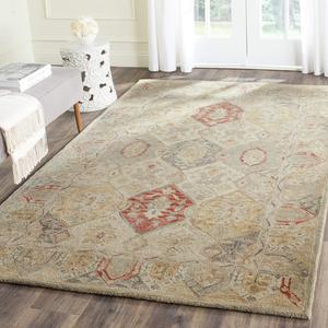 Ковер ручной работы SAFAVIEH, 153 x 244 см, Antiquity Collection Beige / Multi AT830A традиционный восточный премиум шерстяной