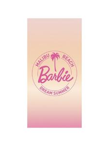 Barbie Хлопковое полотенце для ванной, пляжное полотенце Barbie, 70x140 см, розового цвета