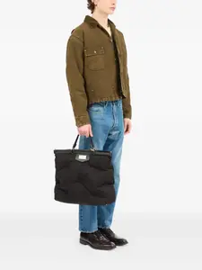 Стеганая сумка-тоут Glam Slam MAISON MARGIELA, черный