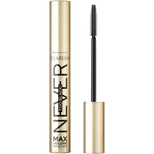 Claresa Never too black! тушь для ресниц, 10 г