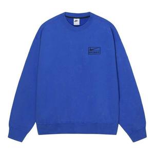 Толстовка Nike Acid Wash Crew Fleece x Stussy 'Blue', синий