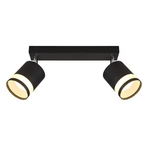 Потолочный светильник LUCERO GX53 1 шт. Теплый белый потолочный спот/черный/3000K/гостиная/коридор Globo Lighting, черный