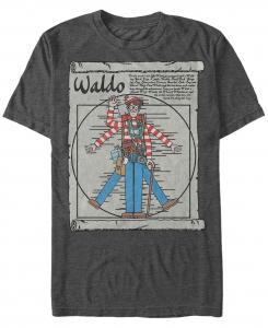 Где уолдо? мужская футболка vitruvian waldo с коротким рукавом Fifth Sun, мульти