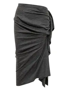 Юбка с оборками Fabiana Filippi, серый