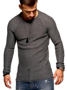 Пуловер 2Y Strick JOSCHUA, темно серый