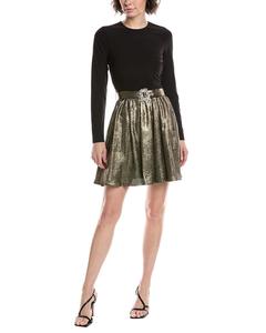 Адриана Папелл Джерси мини-платье Adrianna Papell, черный