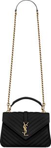Сумка через плечо Saint Laurent Medium College  'Black', черный