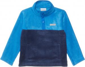 Флисовый пуловер Steens Mountain II 1/4 с застежкой на кнопку Columbia Kids, Collegiate Navy/Bright Indigo