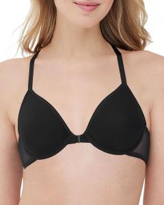 Чародейка: Бюстгальтер-футболка с застежкой спереди Skarlett Blue, черный