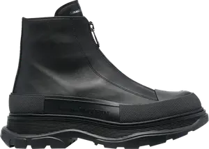 Кроссовки Alexander McQueen Tread Slick Zip Boots 'Black', черный