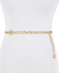 Женский ремень с металлической цепочкой и логотипом mk Michael Kors