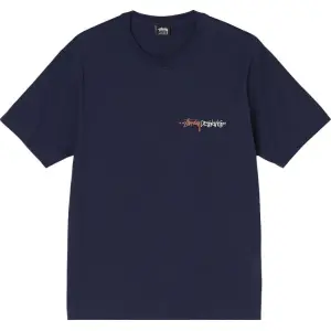 Футболка Stussy Positive Vibration Tee 'Navy', синий