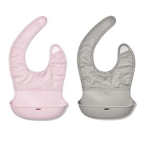 Слюнявчик Roll-Up - 2 шт Oxo Tot, Pnk Gry