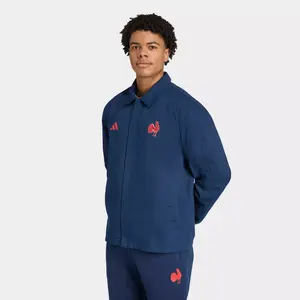 Куртка Men's adidas France Rugby Travel, синий