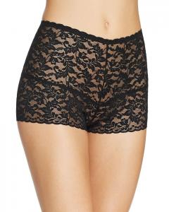 Трусы женские Retro Signature Lace Hotpant Hanky Panky, черный