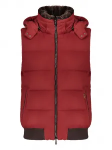Жилет с капюшоном Moorer, красный