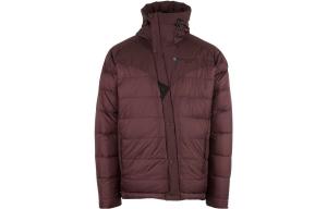 Пуховик мужской Klattermusen с высоким горлом, амарант красный