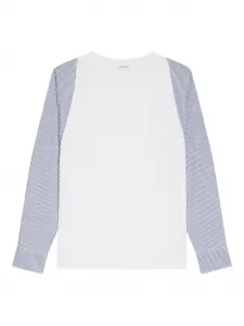 Футболка с контрастными рукавами DRIES VAN NOTEN, белый