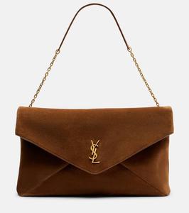 Кошелёк на цепочке Cassandre Envelope Large Saint Laurent, Orange Camel Cogn