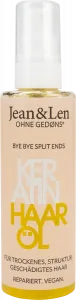 Масло для волос восстанавливающее кератин и усилитель Миндаль 100мл Jean&Len