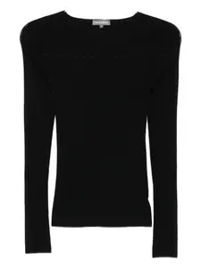 Свитер с круглым вырезом Eric Bompard, черный