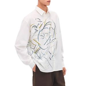 HERMES Мужская белая рубашка