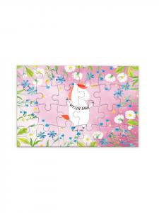 Mr. & Mrs. Panda Пазл «Единорог. Спасибо» (без сообщения) пастельно-красного цвета