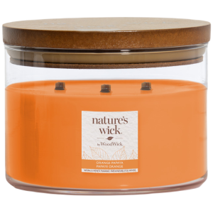 Nature's Wick By WoodWick Orange&Papaya ароматическая свеча, 433 г