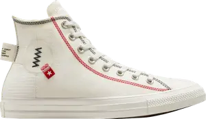 Кроссовки Converse Chuck Taylor All Star High Logo Tag - Vintage White, белый