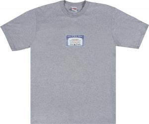 Футболка Supreme Social Tee 'Heather Grey', серый