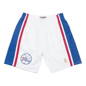 Спортивные шорты Mitchell & Ness NBA Swingman Shorts Philadelphia 76ers Home 1996-97 'White Blue Red', белый