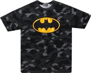 Футболка BAPE x DC Batman Color Camo Tee 'Black', черный
