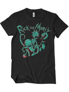 Футболка черного цвета Rick and Morty