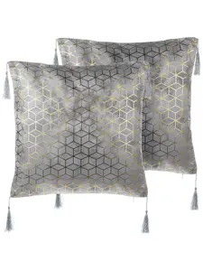 Декоративная подушка Beliani 2er Set Deko CAMELLIA, цвет silber/gold