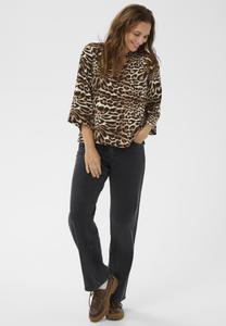 Блуза Bon'A Parte FANELLA, Brown Leopard Print/Brown