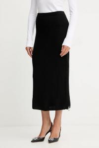 Юбка с шерстью Patrizia Pepe, черный