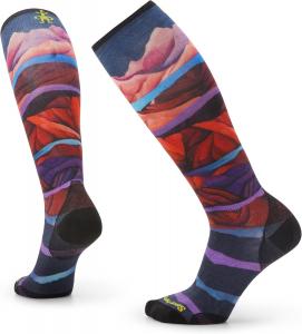 Женские лыжные носки Smartwool Zero Cushion Extra Stretch с эффектом амортизации на голень, Multi Color