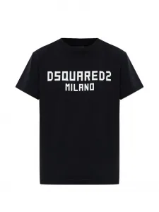 Футболка с логотипом Dsquared2, черный