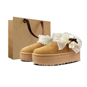 Короткие зимние ботинки женские chestnut UGG, Chestnut